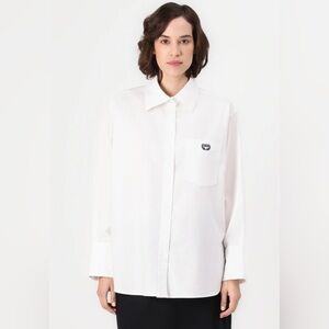 Gap Organic Cotton Oxford Big Shirt with Logo
